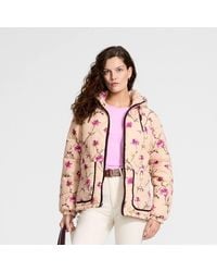 Lands' End - Patterned Thermoplume Insulated Quilted Jacket - Lyst