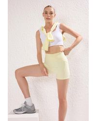 WOVCOR - Knit High-Waist Sports Short Leggings - Lyst