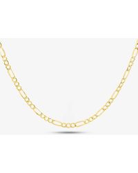 T.H.Baker - 9Ct 16 Inch Figaro Chain Hf070-16 - Lyst