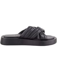 Absolute Footwear - Chunky Cross Over Summer Holiday Beach Sliders Sandals - Lyst