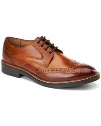 Base London - York Brogue Shoe - Lyst