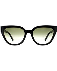 Ferragamo - Cat Eye Black Grey Gradient Sunglasses - Lyst
