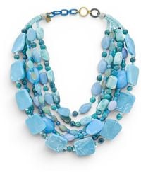 Michael Nash Jewelry - Otilia Multi Strand Shades Of Resin Beads - Lyst