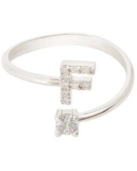 LÁTELITA London - Initial Ring F - Lyst