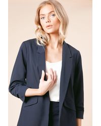 Dorothy Perkins - Ruched Sleeve Blazer - Lyst