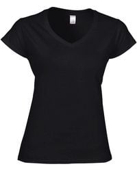 Gildan - Soft Touch V Neck T-Shirt - Lyst