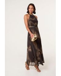 Blue Vanilla - Sleeveless Belted Turtleneck Maxi Dress - Lyst