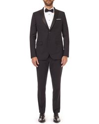 Burton - Black Stretch Tuxedo Skinny Fit Suit Jacket - Lyst