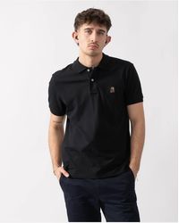 Parajumpers - Short Sleeve Collared Logo Detail Polo Shirt - Lyst
