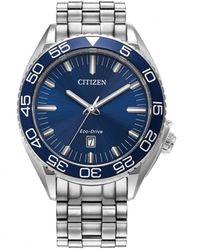 Citizen - Stainless Steel Classic Eco-drive Watch - Aw1770-53l - Lyst