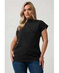 Yours - Drape Shoulder Top - Lyst