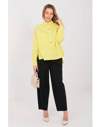 Love Lace - Cotton Elastane Long Sleeve Casual Shirt Style 224197 - Lyst