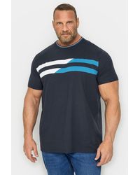 BadRhino - Chest Stripe T-shirt - Lyst
