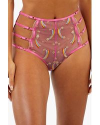 Playful Promises - Coccinelle Shooting Star Pride Embroidery High Waisted Brief - Lyst
