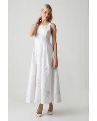 Coast - Premium Embellished Jacquard Cross Back Wedding Dress - Lyst
