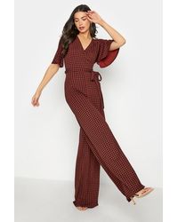 Long Tall Sally - Tall Printed Jumpsuit - Lyst