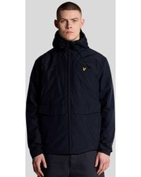 Lyle & Scott - Lightweight Hooded Zip Through Jacket Dark - Lyst