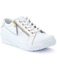 Jones Bootmaker - Padova Wide-Fit Leather Trainers - Lyst