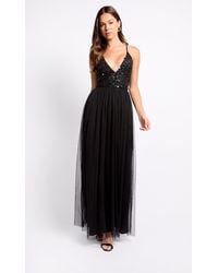 Little Mistress - Embellished Maxi Dress - Lyst