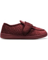 Clarks - Twyla Charm Burgundy Slippers - Lyst