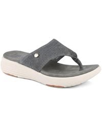 Pavers - Cushioned Wedge Heel Toe Post Sandals - Lyst