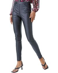 Roman - Coated Faux Leather Jeggings - Lyst