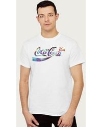 Coca Cola - Colourful Gradient Mist Logo T-Shirt - Lyst