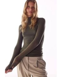 Penti - Turtleneck Cashmere Long Sleeve Blouse - Lyst