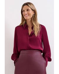 Phase Eight - Novie Satin Shirt - Lyst