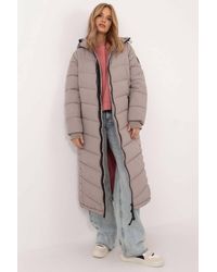 Love Lace - Winter Quilted Jacket With Pockets & Zip - Lyst