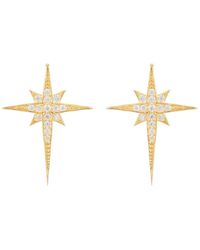 LÁTELITA London - North Star Small Stud Earrings Gold - Lyst