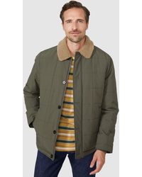 Mantaray - Borg Lined Quilted Jacket - Lyst