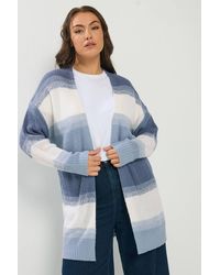 Yours - Colourblock Midi Cardigan - Lyst