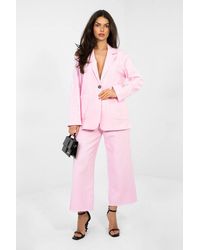Love Lace - Cotton Denim Blazer With Patch Pockets Style 224284 - Lyst