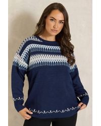 Evans - Fairisle Jumper - Lyst