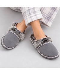 AJVANI - Flat Faux Fur Mules Comfort Slippers - Lyst
