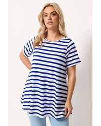 Yours - Stripe Swing T-Shirt - Lyst