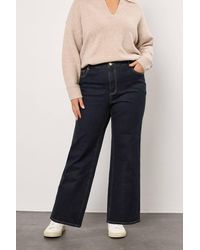 Evans - Premium Wide Leg Jeans - Lyst