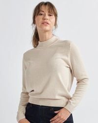 Alse Studio - Premium Quality 100% Cotton Turtle Neck Long Sleeve Jumper - Lyst