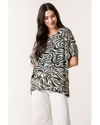 Blue Vanilla - Short Sleeve Round Neck Top - Lyst