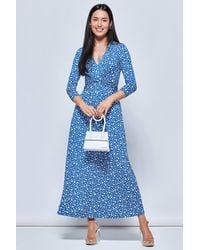 Jolie Moi - Hayat Twist Front Jersey Maxi Dress - Lyst