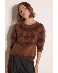 Apricot - Fair Isle Soft Knit Jumper - Lyst