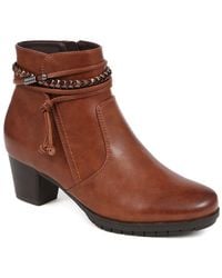 Pavers - Lace-Detailed Heeled Ankle Boots - Lyst