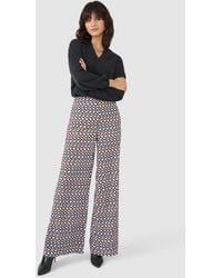PRINCIPLES - Geo Printed Wide Leg Palazzo Trouser Co-ord - Lyst
