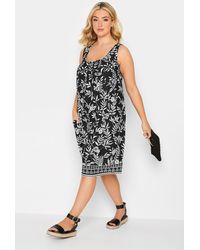 Yours - Floral Midi Dress - Lyst