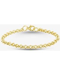 T.H.Baker - 9Ct Round Belcher Chain Bracelet Srbp-410-9Y-7.5 - Lyst