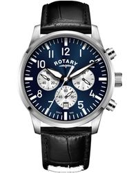 Rotary - Gs_pilot E Stainless Steel Classic Analogue Quartz Watch - Gs00681/05 - Lyst