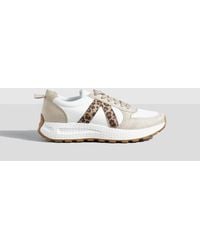 Boohoo - Leopard Detail Chunky Sneakers - Lyst