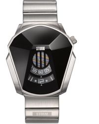 Storm - Darth Black Stainless Steel Fashion Analogue Quartz Watch - 47001/bk - Lyst