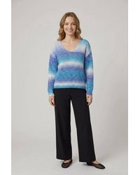 Izabel London - Print Drop Shoulder Slim Jumper - Lyst